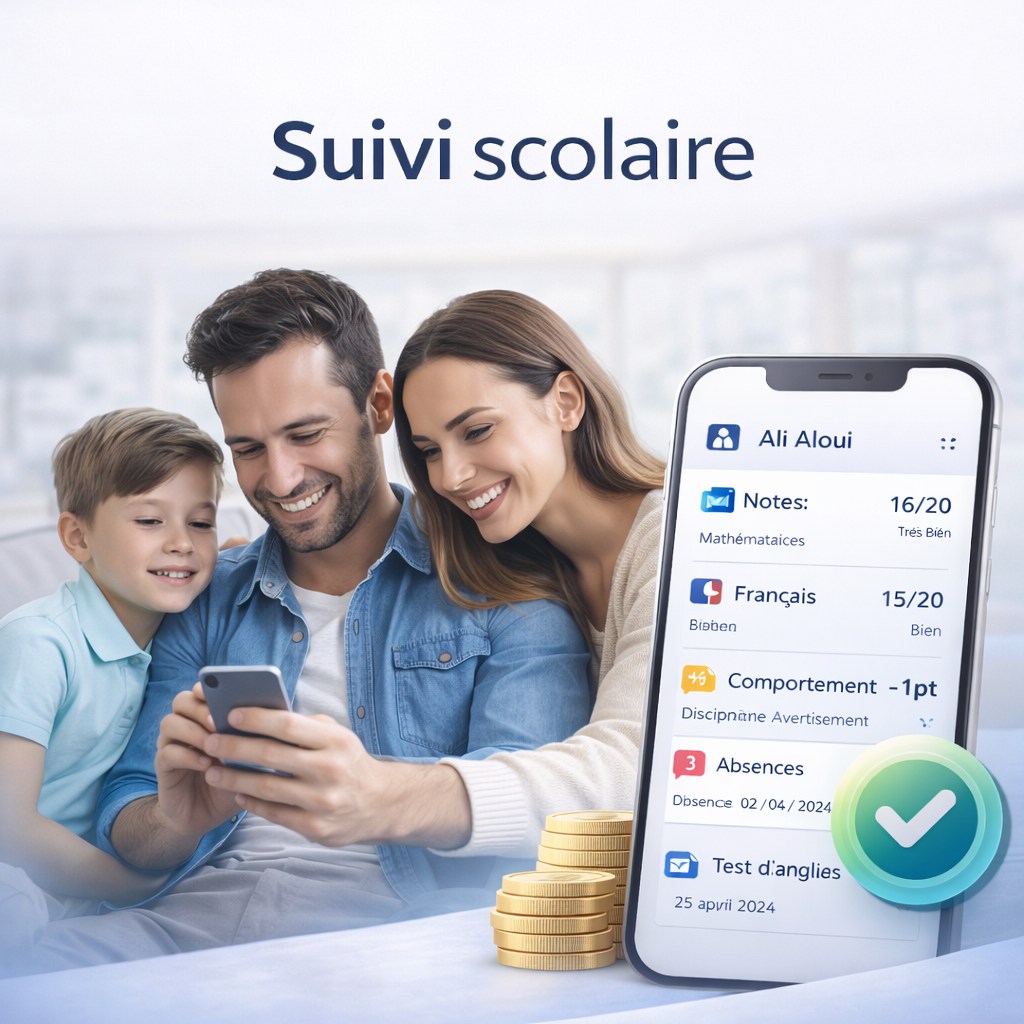 Application de suivi scolaire pour parents au Maroc